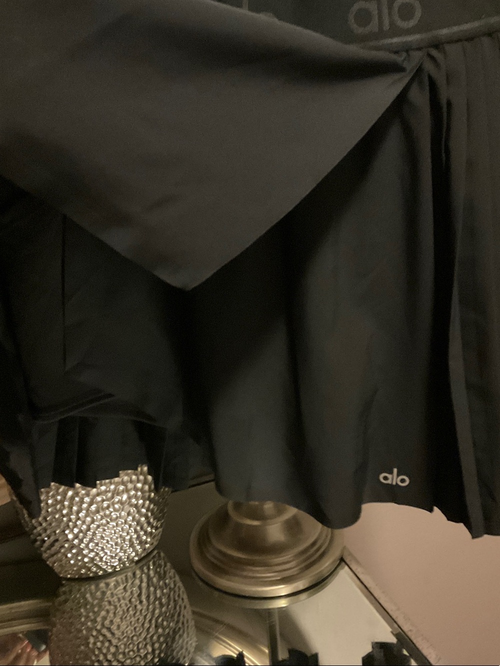 ALO Yoga Black Pleated Athletic Skirt - Picture 8 of 12